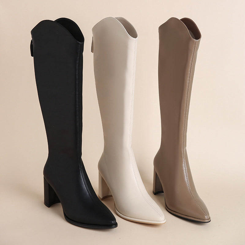 Women__ Knee-High Block-Heel Dress Boots