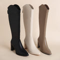 Women__ Knee-High Block-Heel Dress Boots