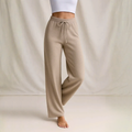 Women__ Knit Pants with Relaxed Wide Leg Fit
