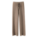 Women__ Knit Pants with Relaxed Wide Leg Fit
