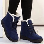 Women__ Lace-Up Winter Ankle Boots with Faux-Fur Lining