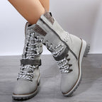 Women__ Lace-Up Winter Boots with Knit Collar