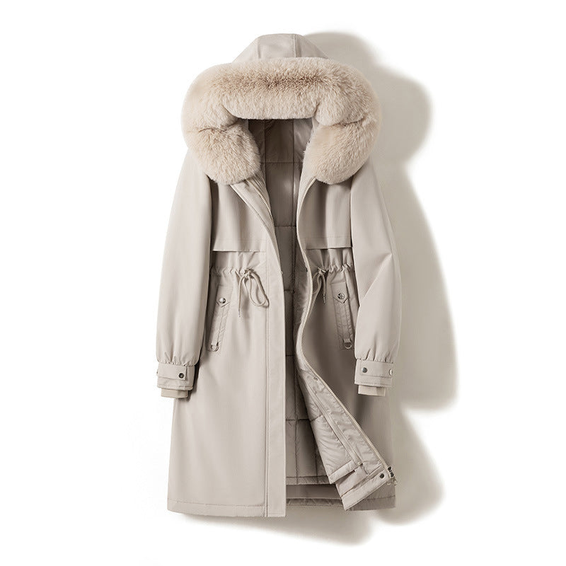 Women__ Long Parka with Removable Inner Liner