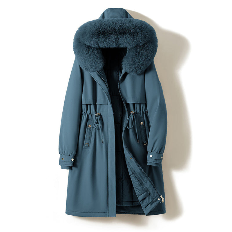 Women__ Long Parka with Removable Inner Liner