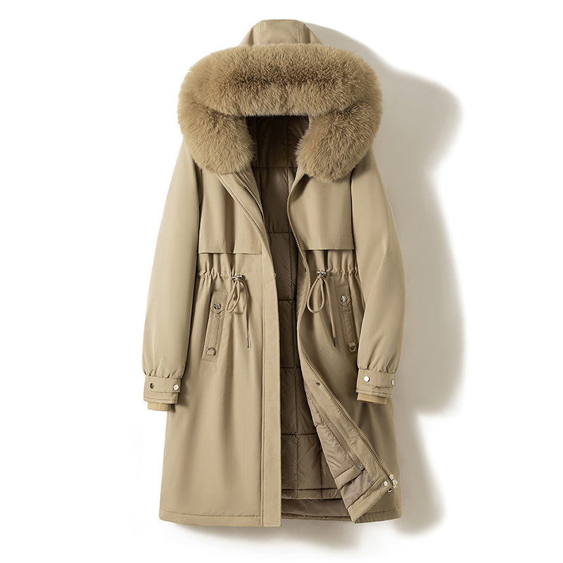 Women__ Long Parka with Removable Inner Liner