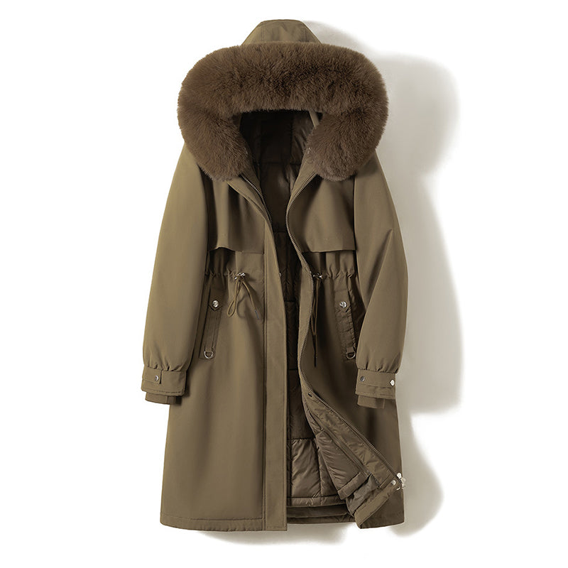 Women__ Long Parka with Removable Inner Liner