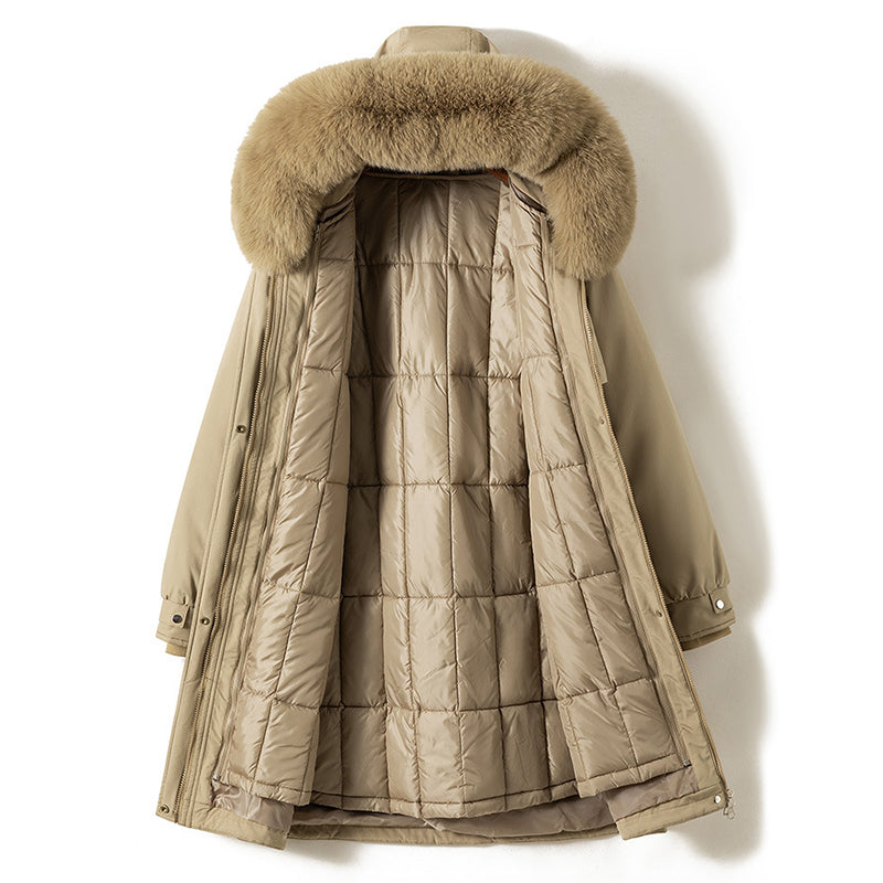 Women__ Long Parka with Removable Inner Liner