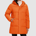 Women__ Long Quilted Puffer Jacket with Down Filling