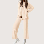 Women__ Lounge Set with Long Sleeve Top and Pants