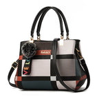 Women__ Medium Plaid Shoulder Handbag with Long Strap