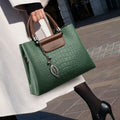 Women__ Medium Textured Shoulder Bag with Braided Handles