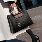 Women__ Medium Textured Shoulder Bag with Braided Handles