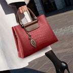 Women__ Medium Textured Shoulder Bag with Braided Handles