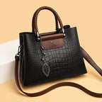 Women__ Medium Textured Shoulder Bag with Braided Handles