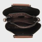 Women__ Medium Textured Shoulder Bag with Braided Handles