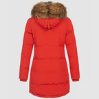 Women’s Slim-Fit Winter Parka with Faux-Fur Hood