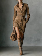 | Classic Button-Up Dress