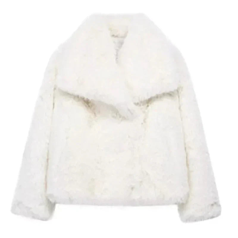 | Women’s Relaxed Fit Faux Fur Jacket