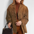 | Women's Button-Down Blazer Jacket