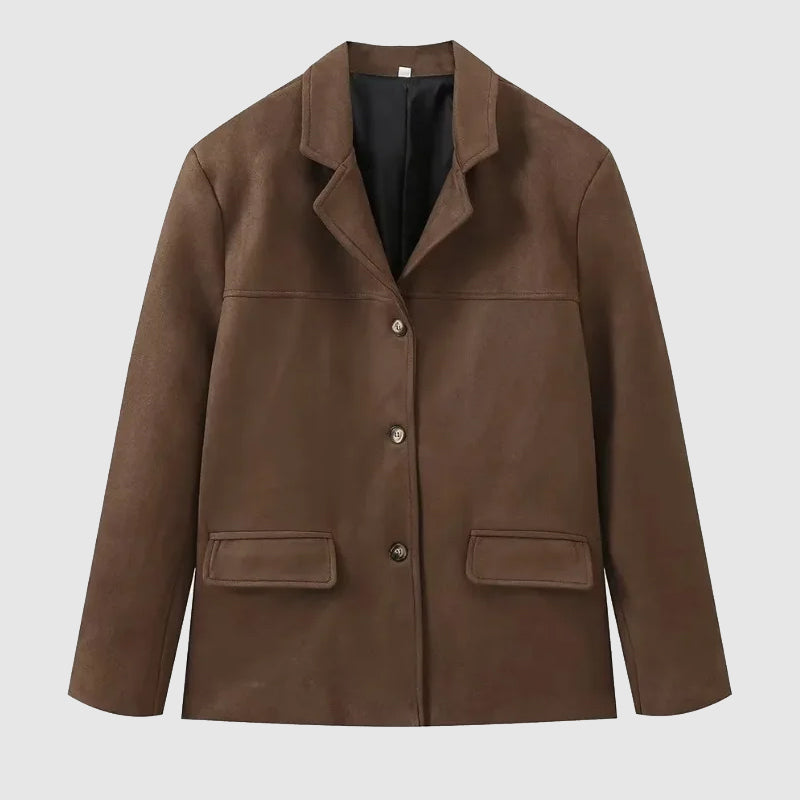 | Women's Button-Down Blazer Jacket