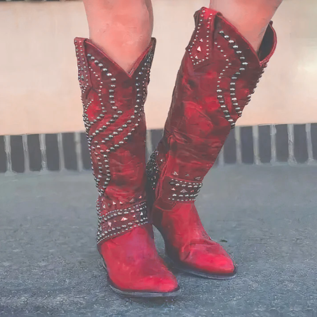 | Western Knee-High Boots