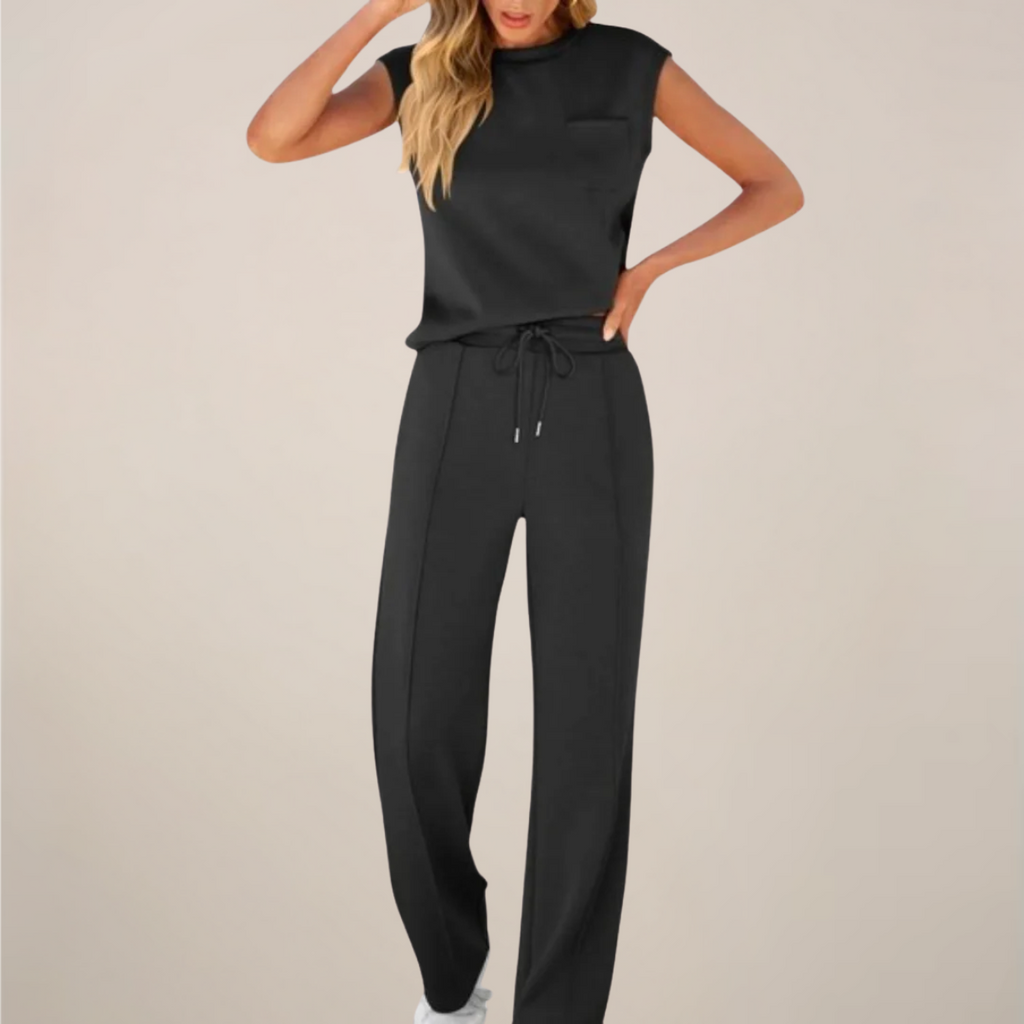 | Women's Relaxed Drawstring Pants Set