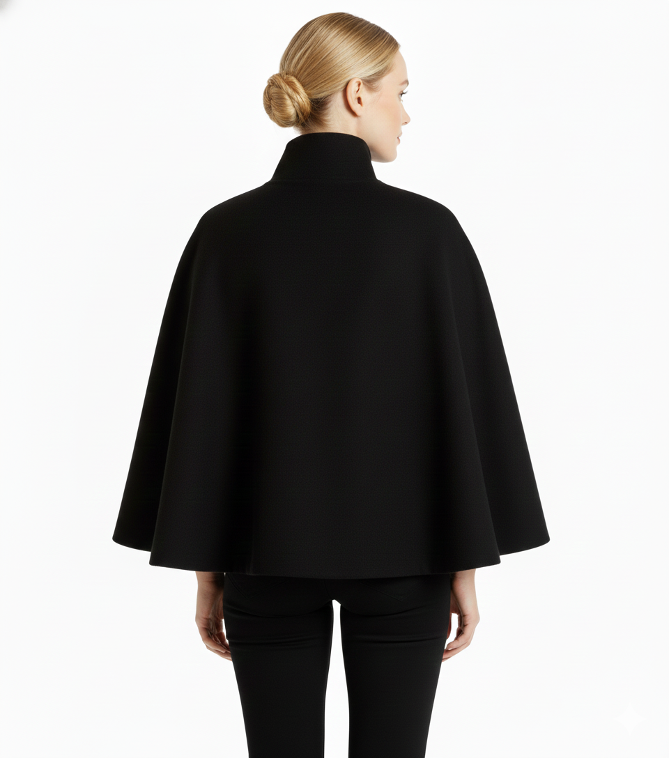 | Women's Winter High Collar Belted Coat