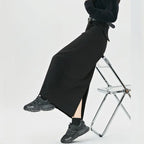 Woolen Autumn Winter High-waist Slim Fit Straight Hip-hugging Skirt