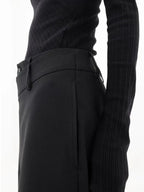 Wrap Front Wide Leg Pants