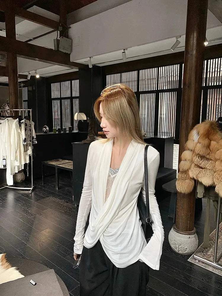 Wrap Lace Blouse