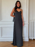 Backless Polka Dot Dress