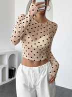 Polka Dot Crop Top