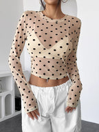 Polka Dot Crop Top