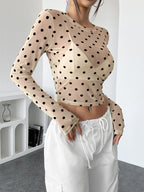Polka Dot Crop Top