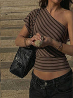 Pleated Plaid Top