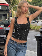Polka Dot Crop Top