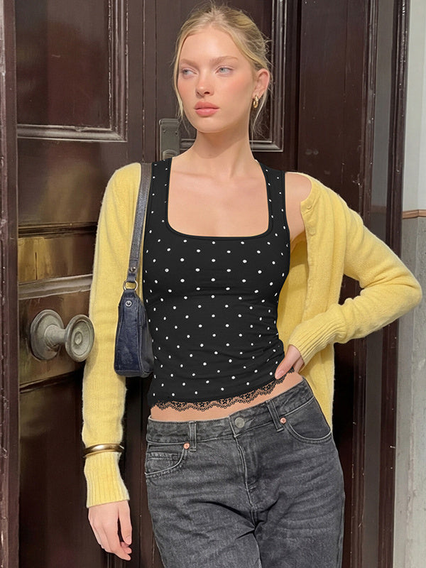 Polka Dot Crop Top