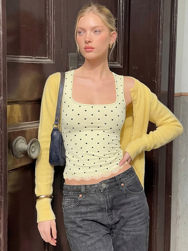 Polka Dot Crop Top