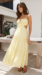 Amelia Luxe Strap Midi Dress Designer Edit