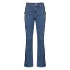DressBetty - 2024 Cute Low Rise Streetwear Jeans with 2000s Pockets Trim