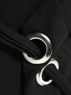 Y2K Eyelets Halter Neck Top