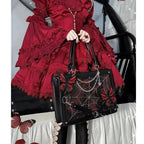 Y2K Labyrinth Butterfly Spider Web Chain DIY Transparent Lolita Gothic Bag