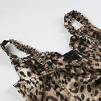 Y2K Leopard Corset Top