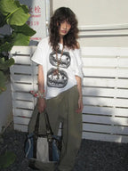 Y2K One Shoulder Lips Tee