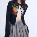Y2K Rabbit Cropped Cardigan
