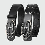 Y2K Star Silver Buckle Belt