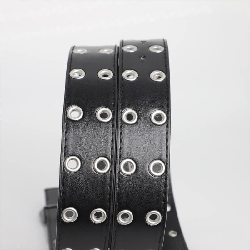 Y2K Star Silver Buckle Belt
