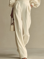 | Ivory Ribbed Crew Suit