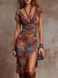 Clara | V-Neck Midi Dress