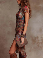 Clara | V-Neck Midi Dress